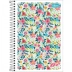 CADERNO PEQUENO ESPIRAL CPM 48FLS MAIS + TILIBRA CAPA FLORES