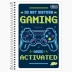 CADERNO PEQUENO ESPIRAL CPM 48FLS MAIS + TILIBRA CAPA GAMING