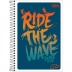 CADERNO PEQUENO ESPIRAL CPM 48FLS MAIS + TILIBRA CAPA RIDE THE WAVE