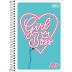 CADERNO PEQUENO ESPIRAL CPM 96FLS MAIS + TILIBRA. CAPA GIRL BOSS