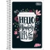 CADERNO PEQUENO ESPIRAL CPM 96FLS MAIS + TILIBRA CAPA HELLO MONDAY