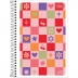 CADERNO PEQUENO ESPIRAL CPM 96FLS MAIS + TILIBRA. CAPA QUADRADINHOS