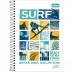 CADERNO PEQUENO ESPIRAL CPM 96FLS MAIS + TILIBRA. CAPA SURF