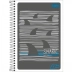 CADERNO PEQUENO ESPIRAL CPM 96FLS MAIS + TILIBRA. CAPA WARNING SHARK AREA