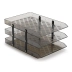 CAIXA DE CORRESPONDENCIA TRIPLA FIXA COR FUME WALEU REF. 10050016