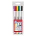 CANETA PINCEL BRUSH PEN STABILO PEN BRUSH 568/06 ESTOJO C/6 CORES