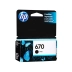 CARTUCHO DE TINTA ORIGINAL HP 670 PRETO