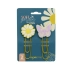 CLIPS DECORADO LEONORA SOUL GARDEN MARGARIDA BL.C/02