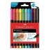 ESTOJO CANETA PINCEL BRUSH PEN FABER SUPERSOFT C/10 CORES