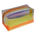 ESTOJO ESCOLAR SIMPLES DAC MAGIC HOLOGRAFICO COR LARANJA