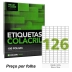 ETIQUETAS COLACRIL A4 CA4349 126 P/FOLHA 26X15MM REF. CA4349