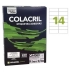 ETIQUETAS COLACRIL A4 CA4363 14 P/FOLHA 38,1X99,1MM REF. CA4363