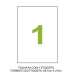 ETIQUETAS COLACRIL A4 CA4367 01 P/FOLHA 297X210MM
