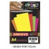 ETIQUETAS OFF PAPER A4 NEON AMARELO  REF. 10529