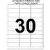 ETIQUETAS PIMACO CARTA 4080 30 P/FOLHA 25,4X66,7MM P/CONGELADOR