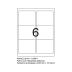 ETIQUETAS PIMACO CARTA 6184 06 P/FOLHA 84,67X101,6MM