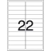 ETIQUETAS PIMACO A4 A4354 22 P/FOLHA 25,4X99,00MM