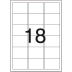 ETIQUETAS PIMACO A4 A4361 18 P/FOLHA 46,5X63,5MM