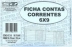 FICHA DE CONTAS CORRENTES 6X9 SD 6125-9