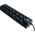 HUB USB 3.0A FLEX 7 PORTAS PRETO REF. XC-HUB-7