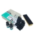 KIT 12 PINCEL MARCADOR DE QUADRO BRANCO COR PRETO + 1 APAGADOR + 2 TINTA PRETA BAZZE