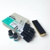 KIT 12 PINCEL MARCADOR DE QUADRO BRANCO COR PRETO + 1 APAGADOR + 2 TINTA PRETA BAZZE