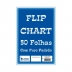 KIT CAVALETE P/ FLIP CHART DE MADEIRA + BLOCO DE PAPEL 50FLS