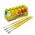 KIT GUACHE 12 CORES ACRILEX + 04 PINCEIS CONDOR REF. 456 TAMANHOS 02-08-10 E 12