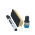 KIT PINCEL MARCADOR DE QUADRO BRANCO COR PRETO + 1 APAGADOR + 1 TINTA PRETA BAZZE