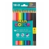 LAPIS DE COR 12 CORES FABER MULTICOLOR KIT + 2 LAPIS