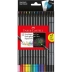 LAPIS DE COR 12 CORES FABER SUPERSOFT KIT + 2 LAPIS DE ESCREVER