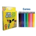 LAPIS DE COR 12 CORES MAKE+ ECO CURTO REF. 10041