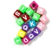 MICANGA KIT CONTA DADO LETRAS MULTICOLOR 6X6MM PCT C/25G