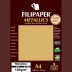 PAPEL A4 METALICO 180G FILIPERSON OURO REF. 01100