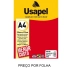 PAPEL A4 COLOR 180G VERMELHO USAPEL REF. 25006