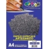 PAPEL A4 GLITTER 180G PRETO CX C/5FLS OFF PAPER REF. 10456