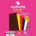 PAPEL A4 COLOR 180G MARROM CAFE FILICOLOR REF. 2398