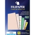 PAPEL A4 LINHO 180G SALMAO FILIPERSON REF. 0975