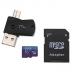 PENDRIVE 16GB MULTILASER USB KIT 4 EM 1 16GB MICRO SD/OTG MC150