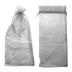 SACO DE ORGANZA PRATA 18X40CM C/05 UN MAKE+ REF. 7323