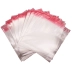 SACO PLASTICO ADESIVADO 15X21CM 3CM ABA GALA  TRANSPARENTE