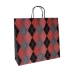 SACOLA PARA PRESENTE DEC. PAPERPLAS ARGYLE G 33X31X10