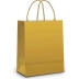 SACOLA PARA PRESENTE MET. CROMUS LISA OURO FOSCO 26X19,5X9,5CM
